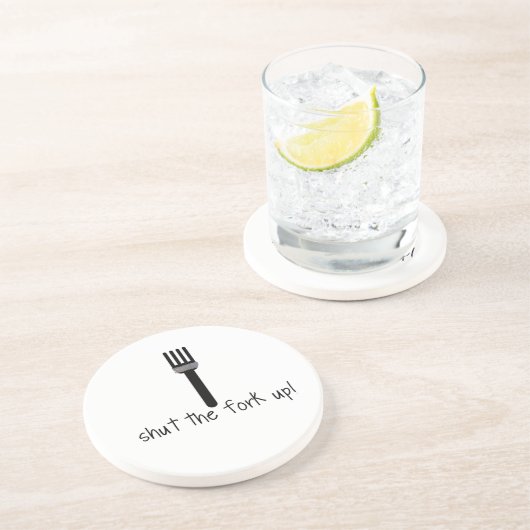 Schließen Sie die Gabel Getränkeuntersetzer (Seite)