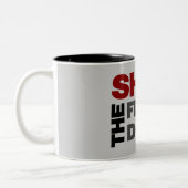 Schließen Sie die Haustür Zweifarbige Tasse (Links)