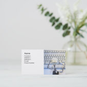 Schließen Sie die Visitenkarte an (Stehend Vorderseite)