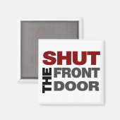 Schließen Sie die Vordertür. Magnet (Vorderseite/Rückseite)