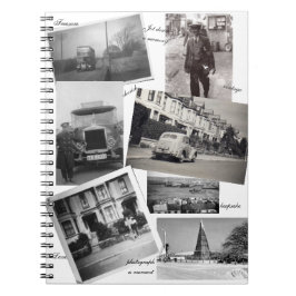 Schließen Sie einen Vintagen Speicher ab Notizblock