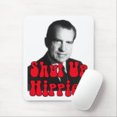 Schließen Sie Hippie -- Richard Nixon Mousepad (Mit Mouse)