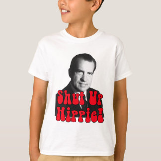Schließen Sie Hippie -- Richard Nixon T-Shirt