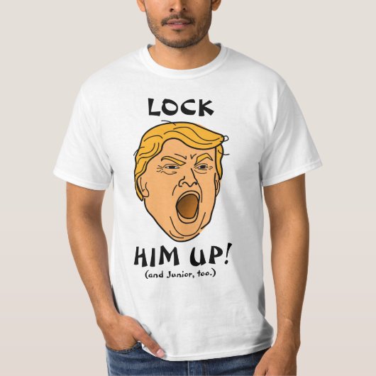 Schließen Sie ihn hoch und Jünger-zu AntiTrumpf zu T-Shirt (Vorderseite)