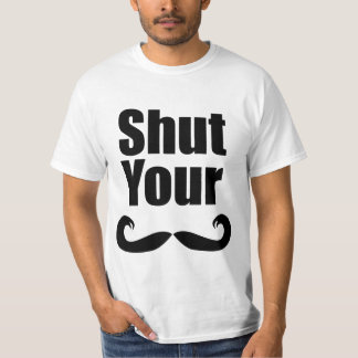 Schließen Sie Ihr Stache helles Shirt