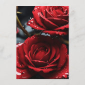 Schließen Sie Ihre eigenen Rote Rosen an Menükarte (Rückseite)