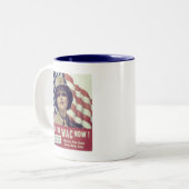 SCHLIESSEN SIE JETZT DEM WAC BEI ZWEIFARBIGE TASSE (Vorderseite Links)