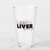 SCHLIESSEN SIE LEBER, SIE SIND FUSSFÄHIG. GLAS (Rückseite)