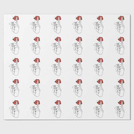 schließen Sie offensive T - Shirts Geschenkpapier (Flach)