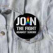 Schließen Sie sich dem Kampf gegen LGBT Selbstmord Button (Beispiel)