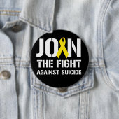 Schließen Sie sich dem Kampf gegen Selbstmord an - Button (Beispiel)