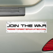 Schließen Sie sich dem Krieg an Autoaufkleber (Auf Auto)