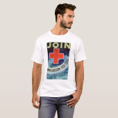 Schließen Sie sich dem roten Kreuz - Lebensretter T-Shirt (Vorne ganz)