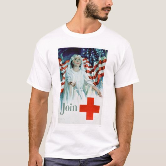 Schließen Sie sich dem roten Kreuz - T-Shirt (Vorderseite)