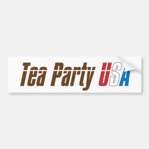 Schließen Sie sich dem Tee-Party USA an! Autoaufkleber