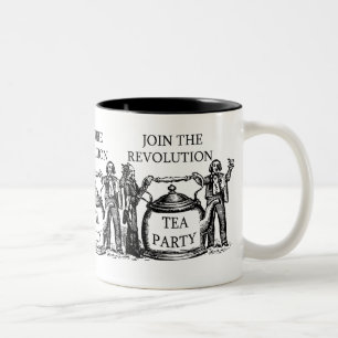 SCHLIESSEN SIE SICH DER REVOLUTION AN ZWEIFARBIGE TASSE