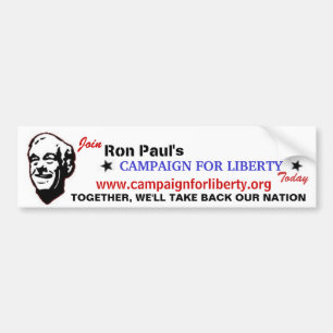 Schließen Sie sich Ron Pauls Kampagne für Freihe Autoaufkleber