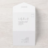 Schließen Sie sich uns Moderne Schrift Typografisc All In One Einladung (Außenbereich)