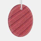 Schließen Sie Stripy Häkelstruktur Textur. Ornament Aus Glas (Vorderseite Rechts)