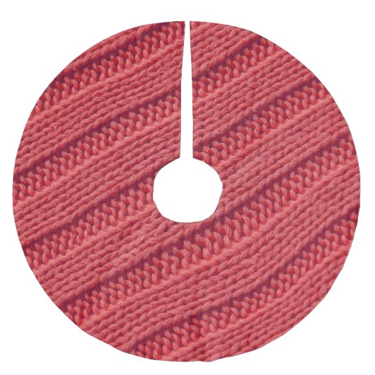 Schließen Sie Stripy Häkelstruktur Textur. Polyester Weihnachtsbaumdecke (Vorderseite)