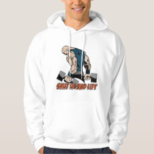 Schließen Sie und heben Sie Weightlifter an Hoodie