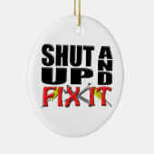 SCHLIESSEN Sie UND REGELN Sie ES (Werkzeuge) Keramikornament (Rechts)