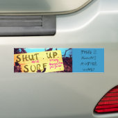 SCHLIESSEN Sie UND SURFEN Sie Autoaufkleber (Auf Auto)