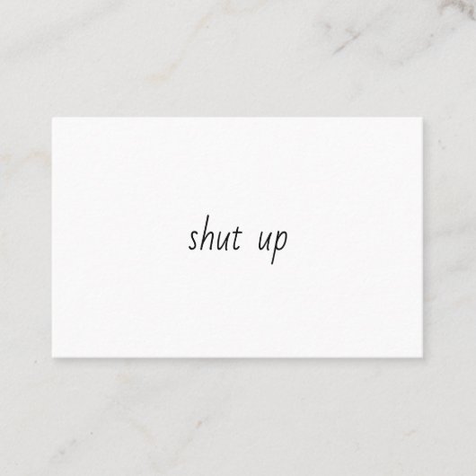 Schließen Sie Visitenkarte (Vorderseite)