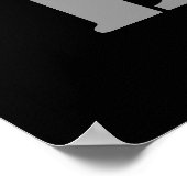 SCHLIESSEN UND HEBEN! Gewichtheben-Poster Poster (Ecke)