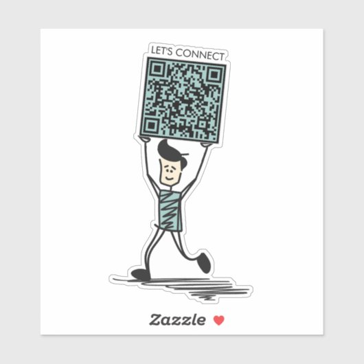 Schließen wir QR-Code Vinyl an Aufkleber (Blatt)