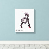 SCHLIESSENDE KRITIKKRITIK-LEINWAND LEINWANDDRUCK (Insitu (Holzboden))