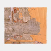 SCHLIESSENDES FOTO DER ORANGE- UND GARTENWALZEN FLEECEDECKE (Vorderseite (Horizontal))