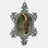 Schließkugel Python Postcard Schneeflocken Zinn-Ornament (Links)