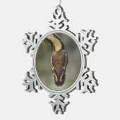 Schließkugel Python Postcard Schneeflocken Zinn-Ornament (Rechts)