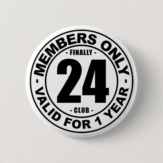 Schließlich 24 Verein Button (Vorderseite)