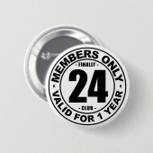 Schließlich 24 Verein Button (Vorne & Hinten)