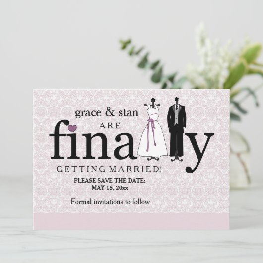 Schließlich Ankündigung Datum freihalten (Stehend Vorderseite)