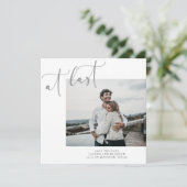 Schließlich das Kalligraphie-Foto Save The Date (Stehend Vorderseite)