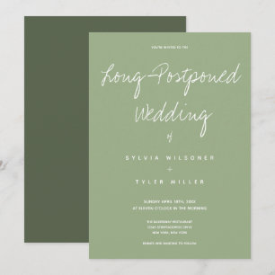 Schließlich Ereignis Hochzeitssage Typografie