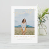 Schließlich Foto Abschluss Ankündigung (Stehend Vorderseite)