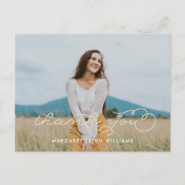 Schließlich Foto Abschluss Vielen Dank Postcard Postkarte