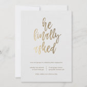 Schließlich Fragte er eine engagierte Partei Einladung (Vorderseite)