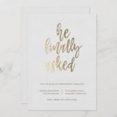 Schließlich Fragte er eine engagierte Partei Einladung (Vorne/Hinten)