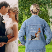 Schließlich Frau Name Funny Figurine Wedding Coupl Jeansjacke