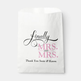 Schließlich Frau und Frau Wedding Empfang Geschenktütchen