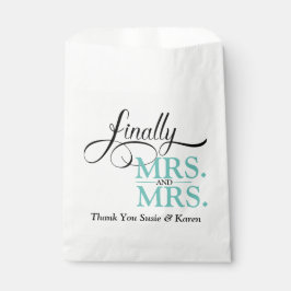 Schließlich Frau und Frau Wedding Empfang Geschenktütchen