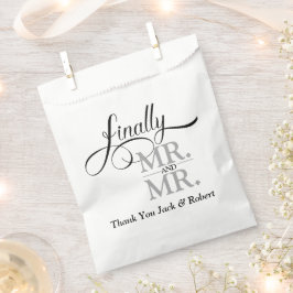 Schließlich Herr und Herr Wedding Empfang Geschenktütchen