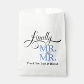 Schließlich Herr und Herr Wedding Empfang Geschenktütchen (Vorderseite)