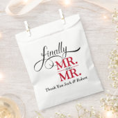 Schließlich Herr und Herr Wedding Empfang Geschenktütchen (Ausgeschnitten)