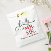 Schließlich Herr und Herr Wedding Empfang Geschenktütchen (Versiegelt)